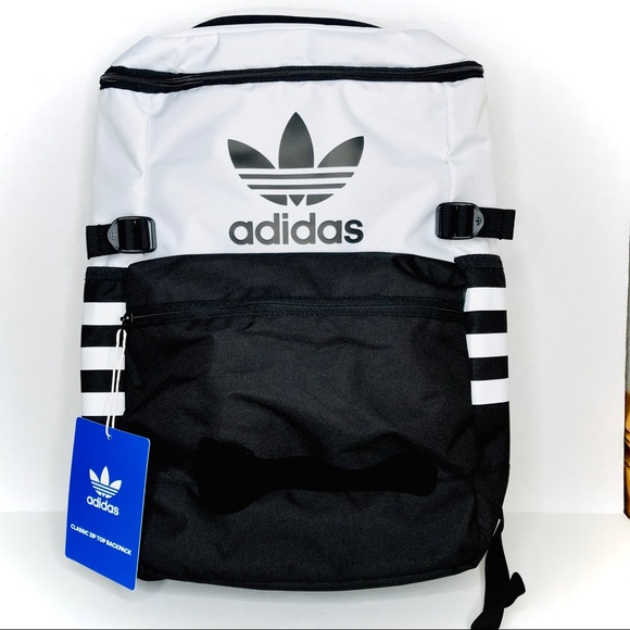 adidas Bags Adidas Originals Trefoil Classic Zip Top Backpack Poshmark